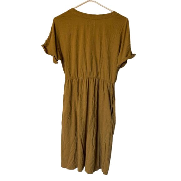 Pact Fennel The Portside Organic Cotton Linen Dress Fennel XS - Picture 7 of 7